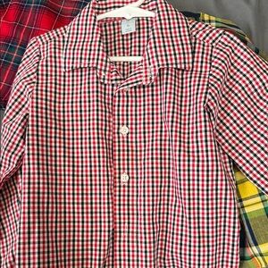 Class Club Red and Black Plaid Shirt